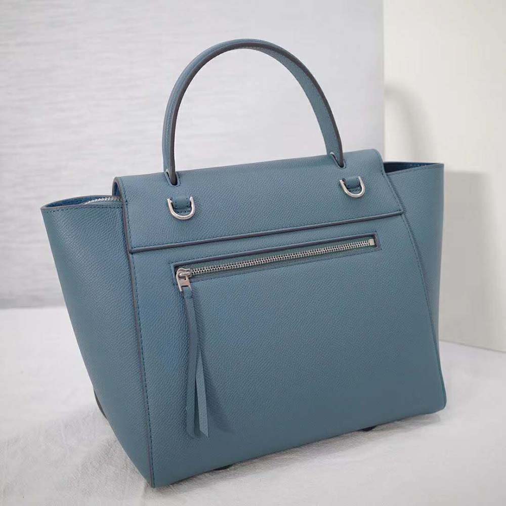 Side angle showing adjustable strap on Celine Women Micro Belt Bag