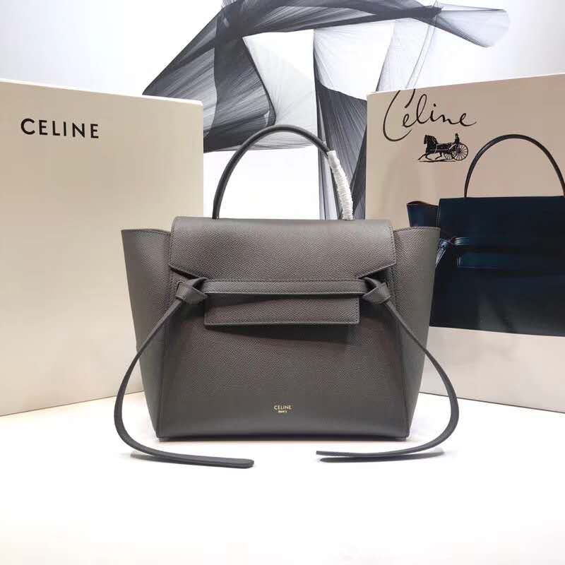 Close-up of silver hardware on Celine Women Micro Belt Bag