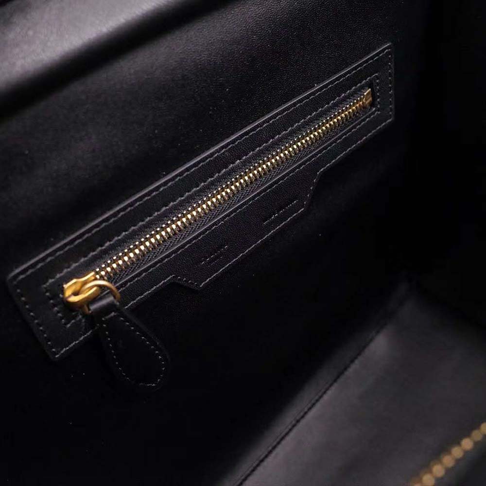 Celine Women Mini Luggage Handbag in Baby Drummed Calfskin-Black - image 10