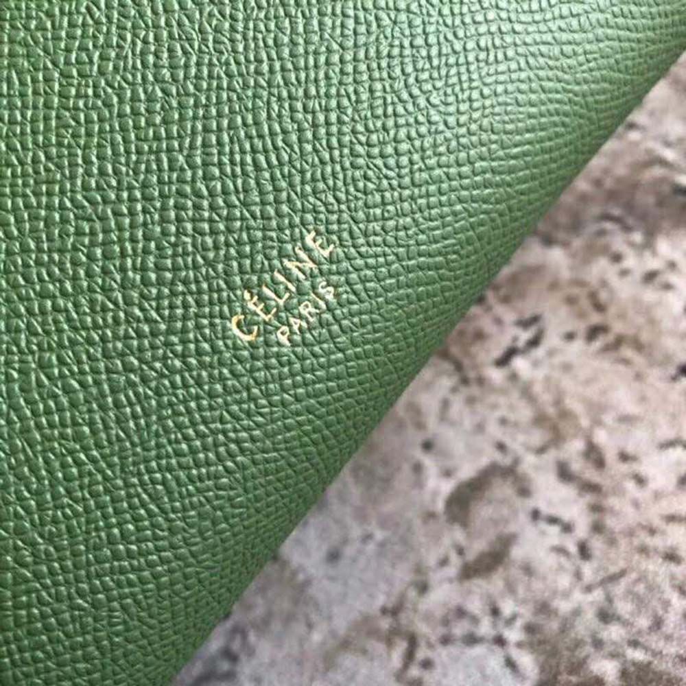 Celine Women Nano Belt Bag in Grained Calfskin Bag-Green - image 10