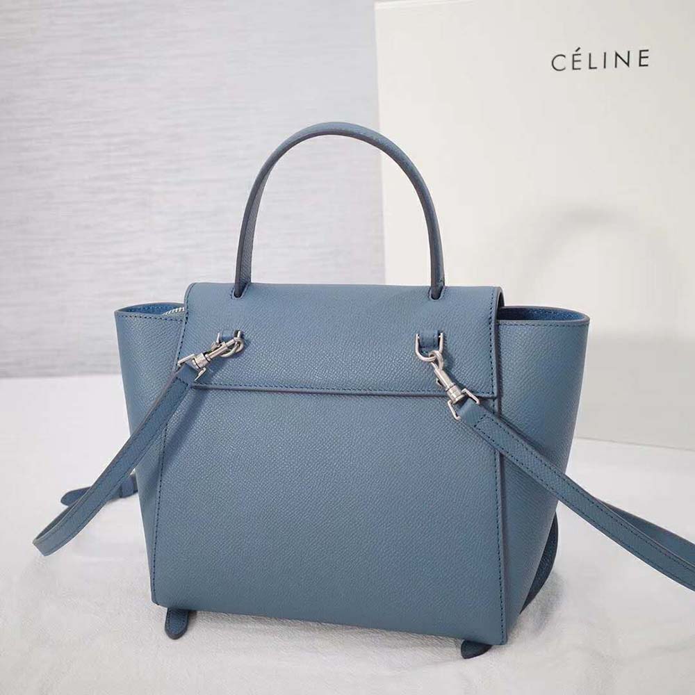 Celine Women Nano Belt Bag in Grained Calfskin Bag-Navy - image 5