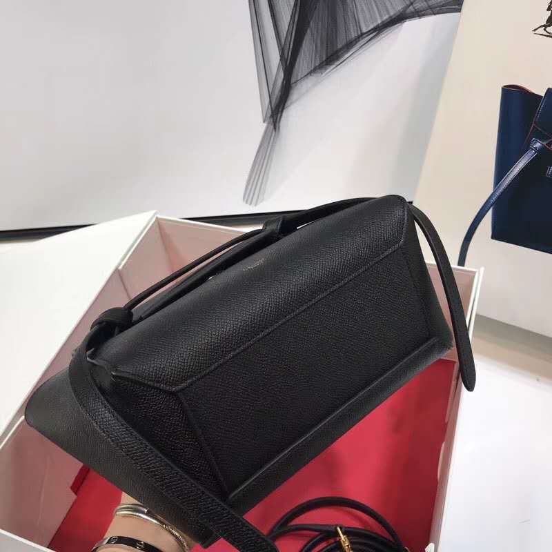 Celine Women Nano Belt Bag in Grained Calfskin-Black - image 4