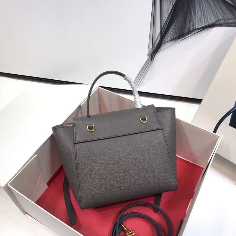 Side profile showing compact silhouette of Celine Women Nano Belt Bag