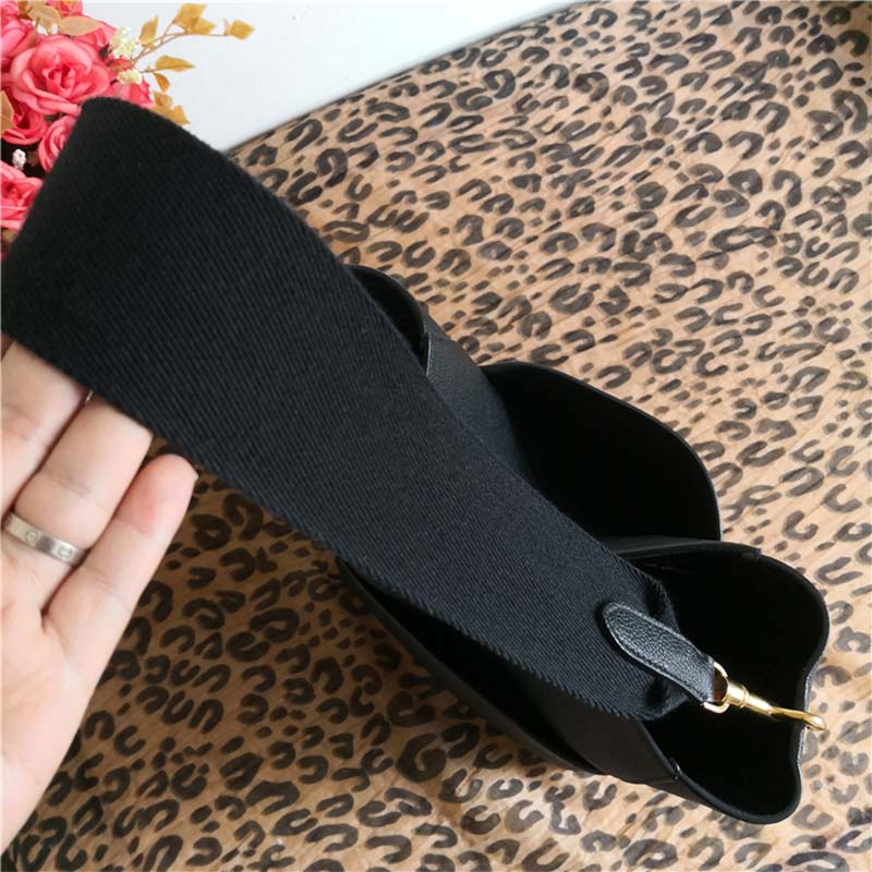 Celine Women Sangle Bucket Bag in Soft Grained Calfskin-Black - image 6