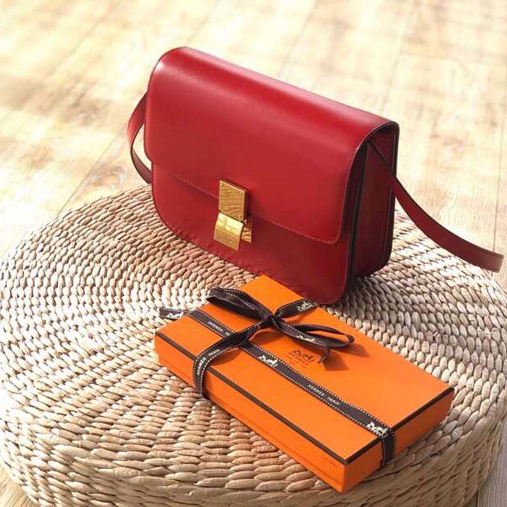 Side angle showing structured silhouette of Celine Women Small Classic Bag