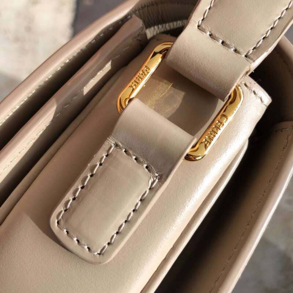 Celine Women Teen Triomphe Bag in Shiny Calfskin-Sandy - image 12