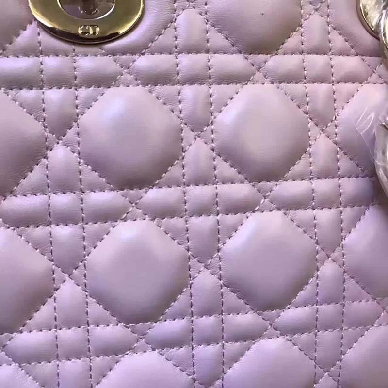 Dior My Lady Dior Bag in Cannage Lambskin-Pink - image 9