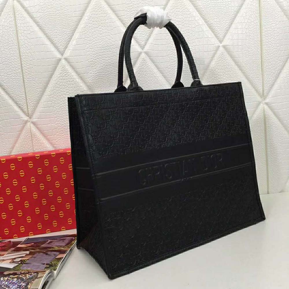 Dior Women Book Tote Dior Oblique Bag-Black - image 5