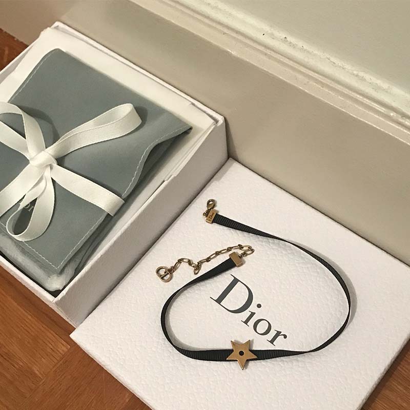 Dior Women D Porte-Bonheur Choker-Black - image 4