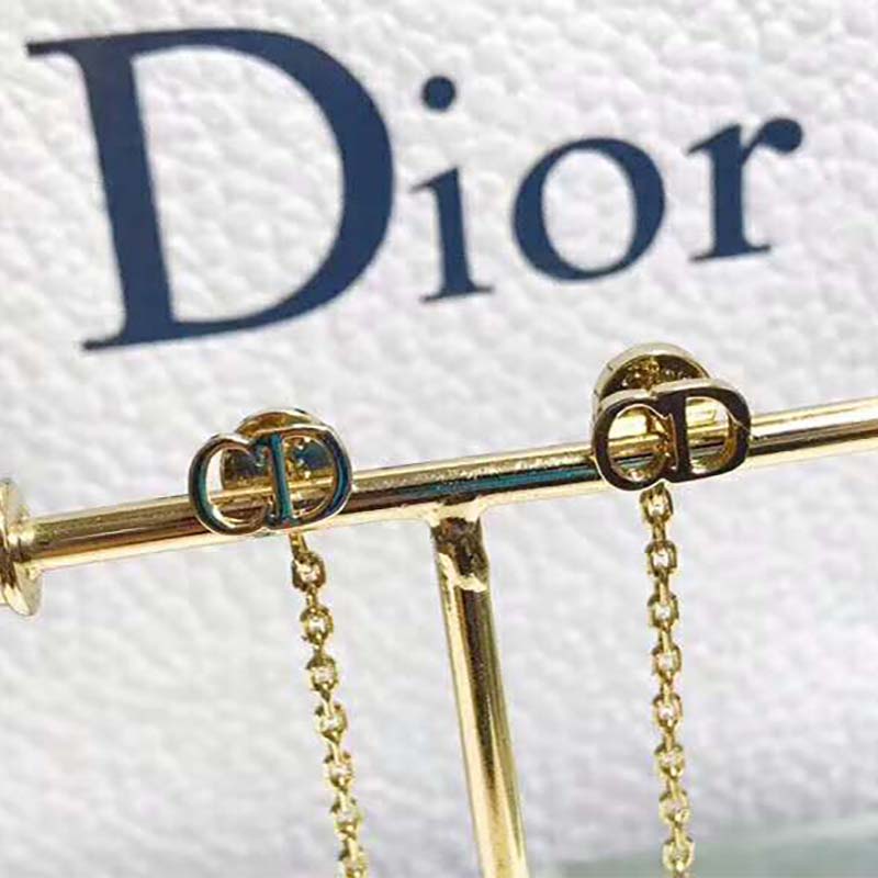Dior Women D-Round Earrings-Gold - image 6