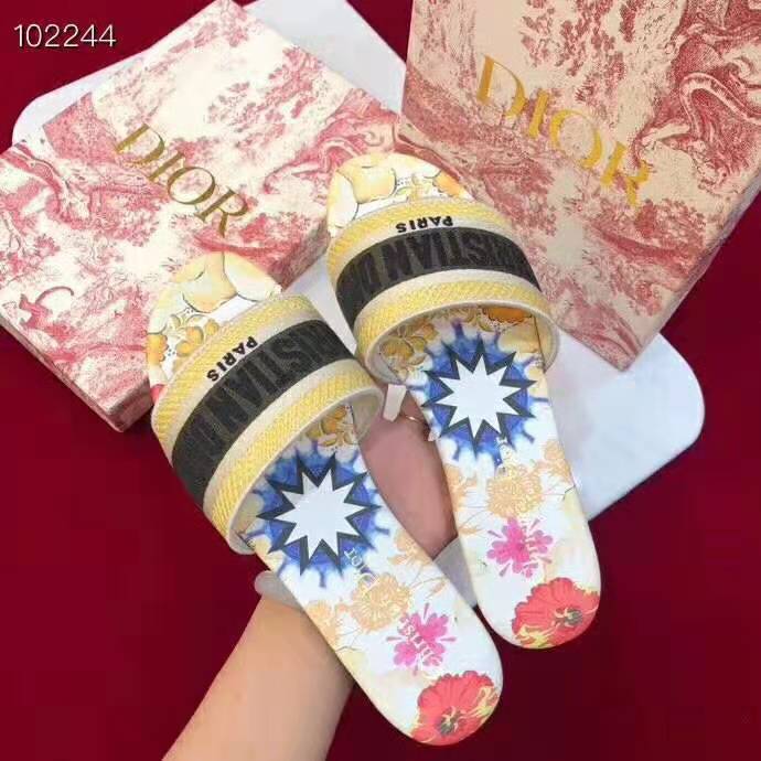 Dior Women D-Way Kaleidiorscopic Slide-Yellow - image 7