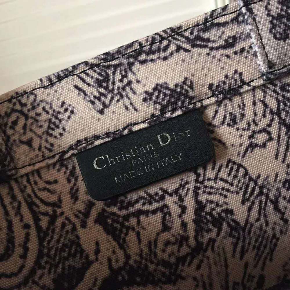 Dior Women Dior Book Tote Toile De Jouy Bag-Navy - image 8