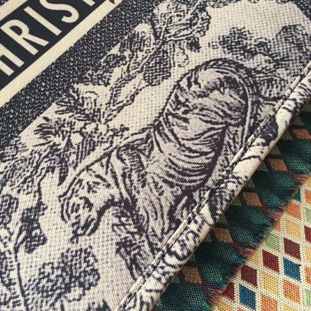 Dior Women Dior Book Tote Toile De Jouy Bag-Navy - image 9
