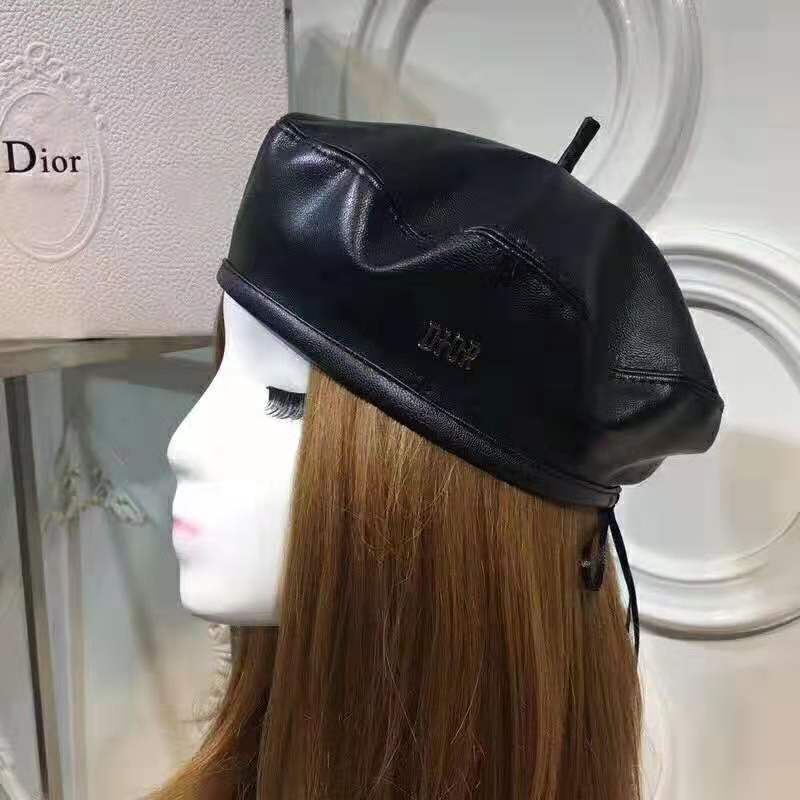 Dior Women Dior Dream Leather Beret-Black - image 7