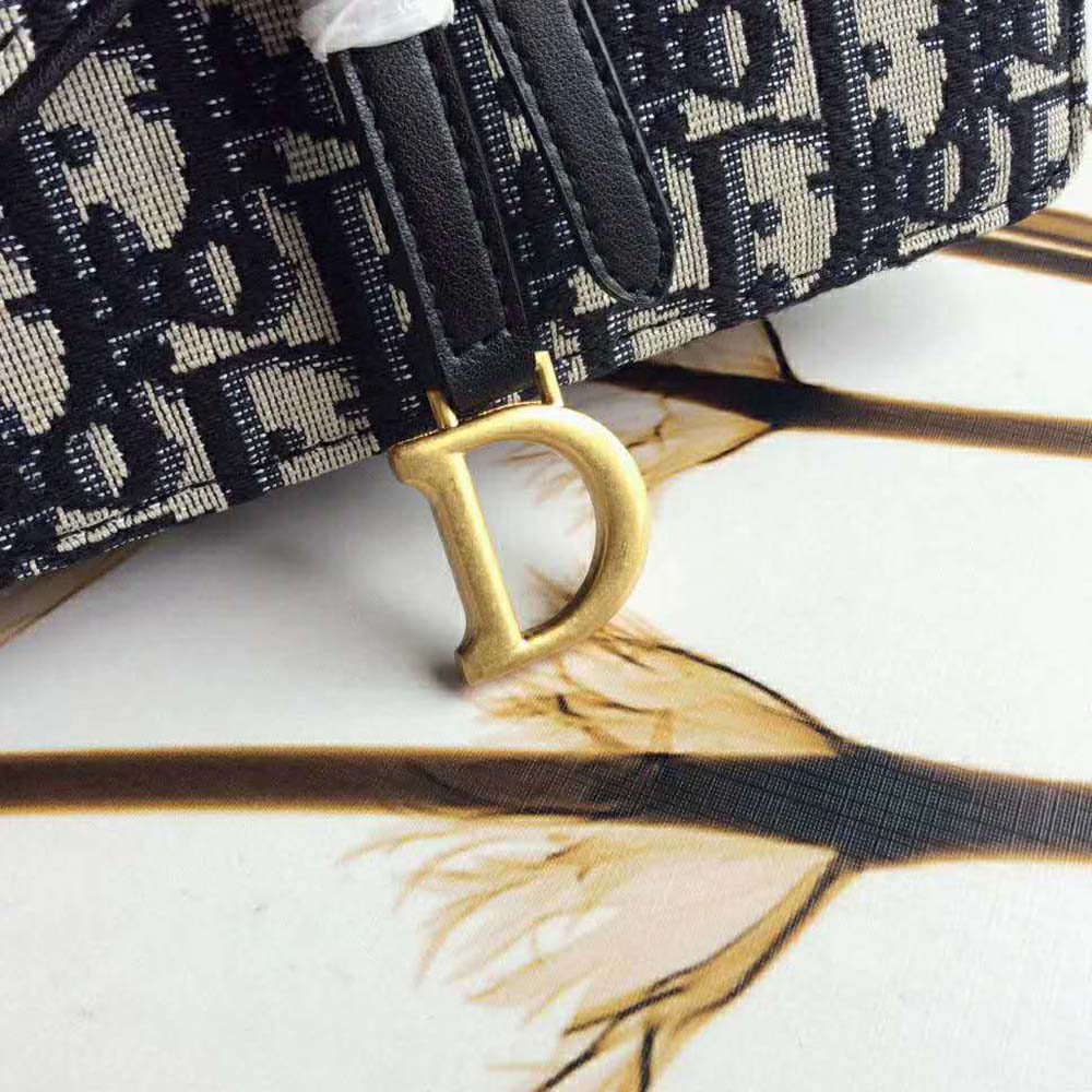 Dior Women Dior Oblique Saddle Belt Bag-Navy - image 7