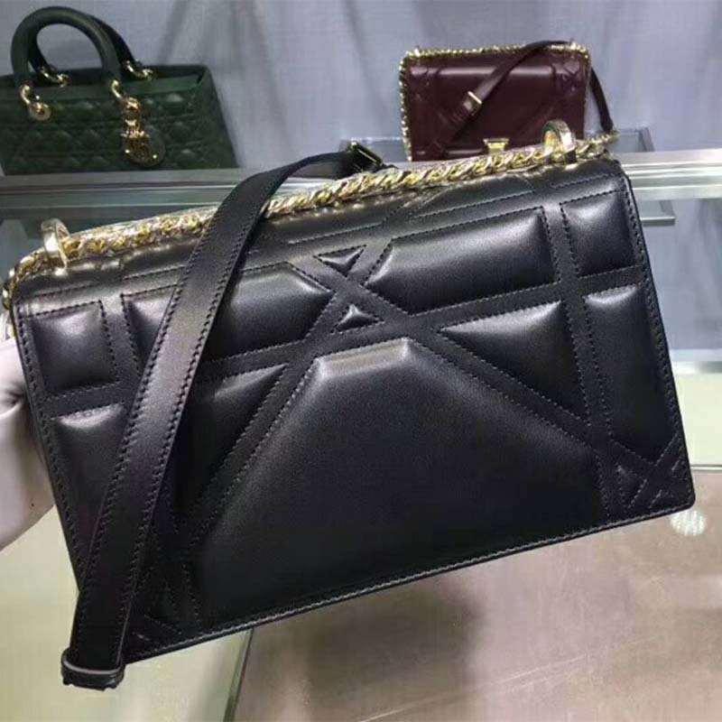 Dior Women Diorama Lambskin Bag-Black - image 5