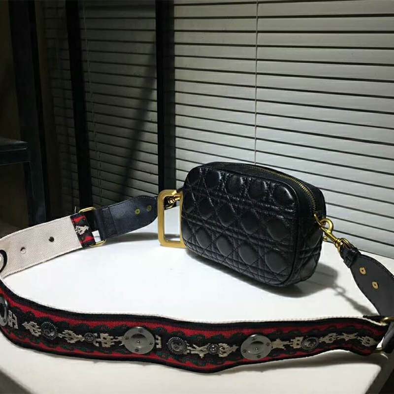 Dior Women Diorquake Clutch in Black Lambskin-Black - image 6