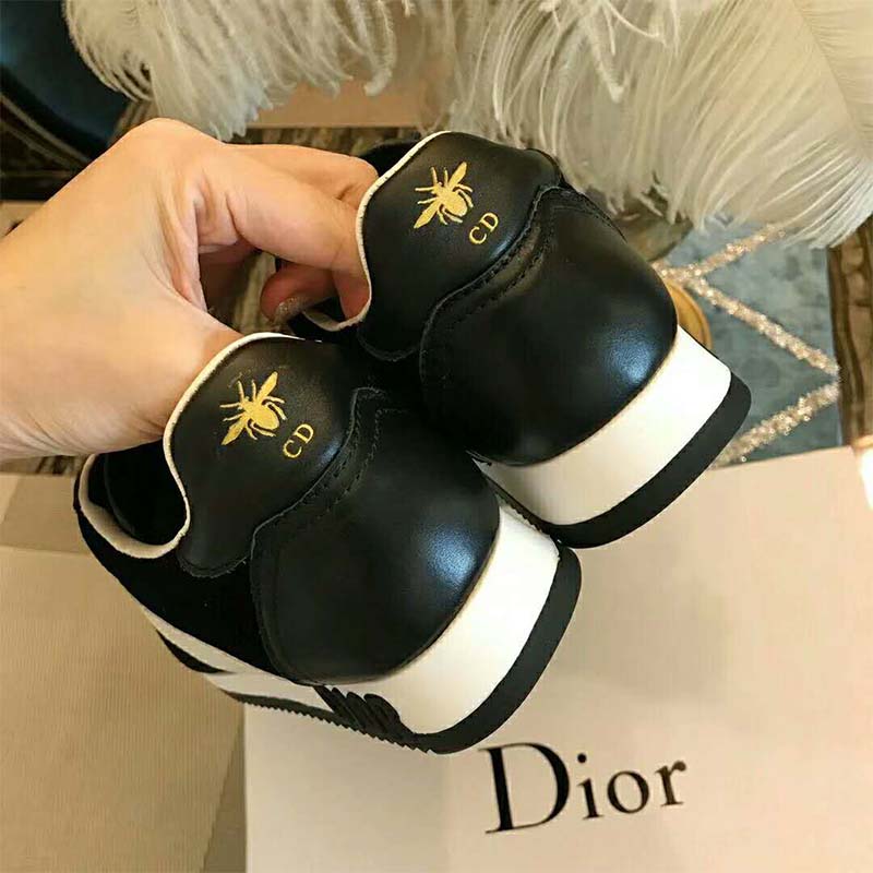 Dior Women Diorun Trainer in Velvet and Calfskin Leather-Black - image 6