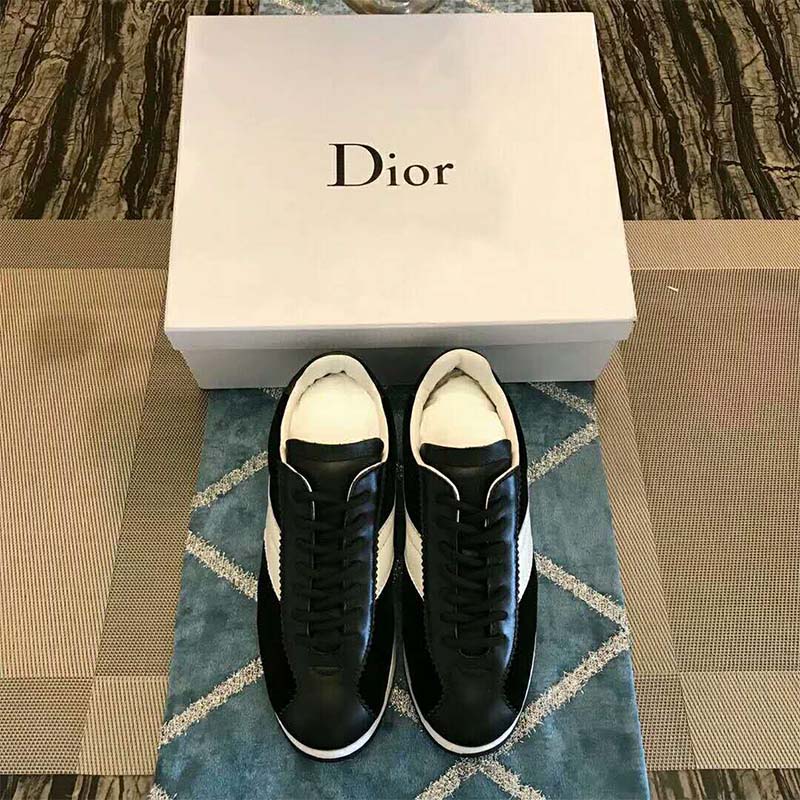 Dior Women Diorun Trainer in Velvet and Calfskin Leather-Black - image 5