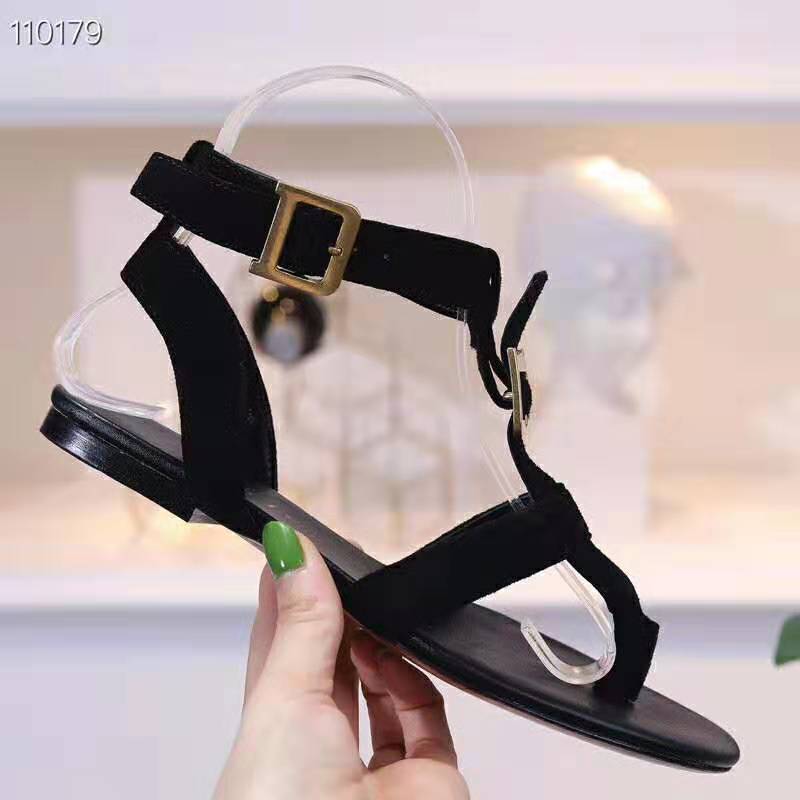 Dior Women Double-D Sandal in Suede Calfskin-Black - image 7