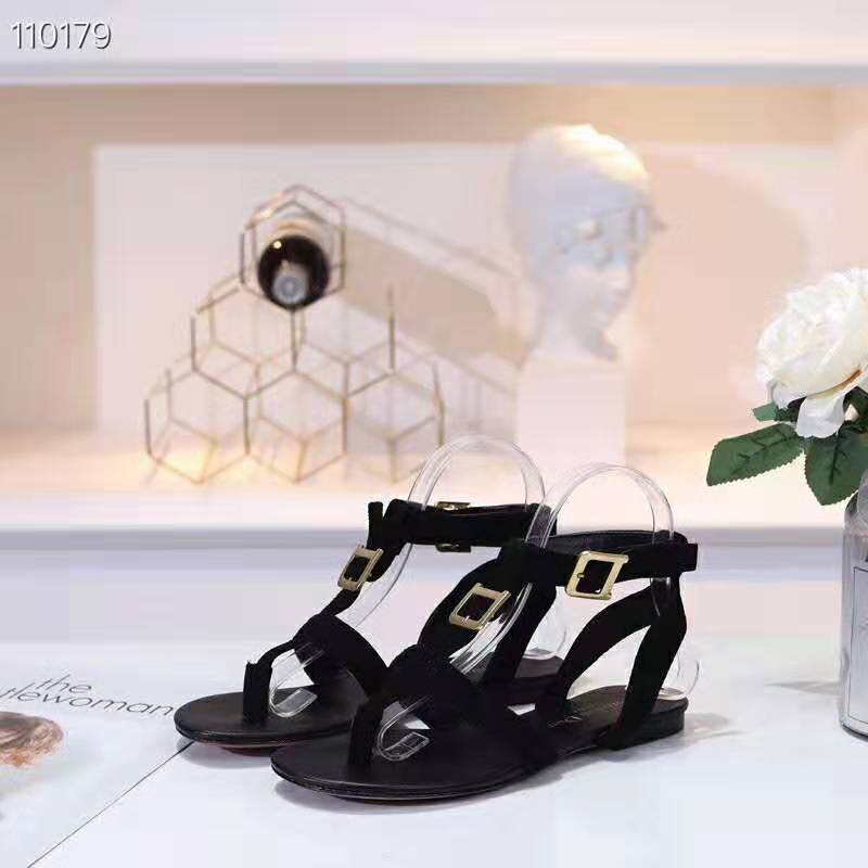 Dior Women Double-D Sandal in Suede Calfskin-Black - image 5