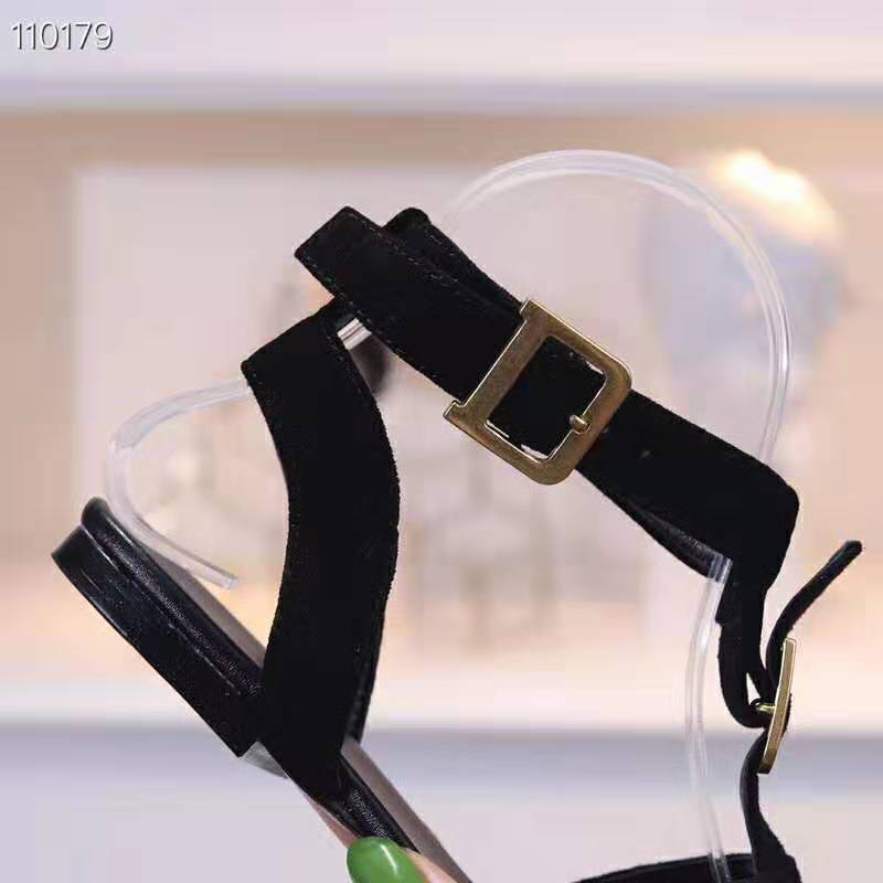 Dior Women Double-D Sandal in Suede Calfskin-Black - image 10