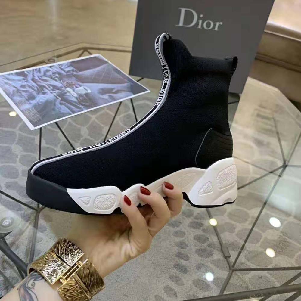 Dior Women F. Two Point Zero Technical Knit High-Top Sneaker-Black - image 7