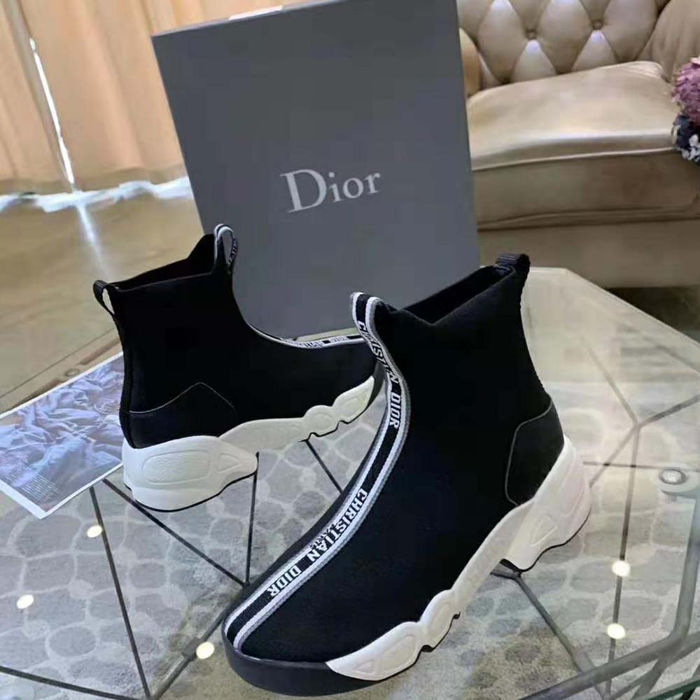 Dior Women F. Two Point Zero Technical Knit High-Top Sneaker-Black - image 5