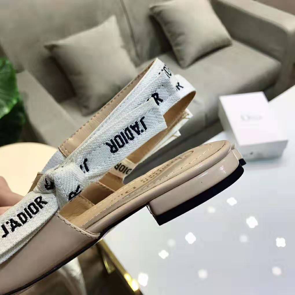 Dior Women J’adior Patent Calfskin Ballet Pump in 1cm Heel-Sandy - image 8