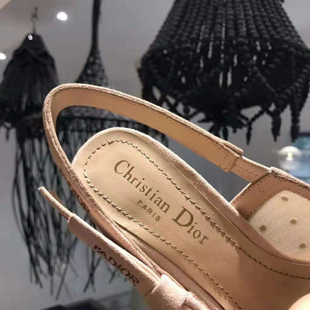 Dior Women J’adior Plumetis Slingback Pump Strass 10cm Heel-Sandy - image 9