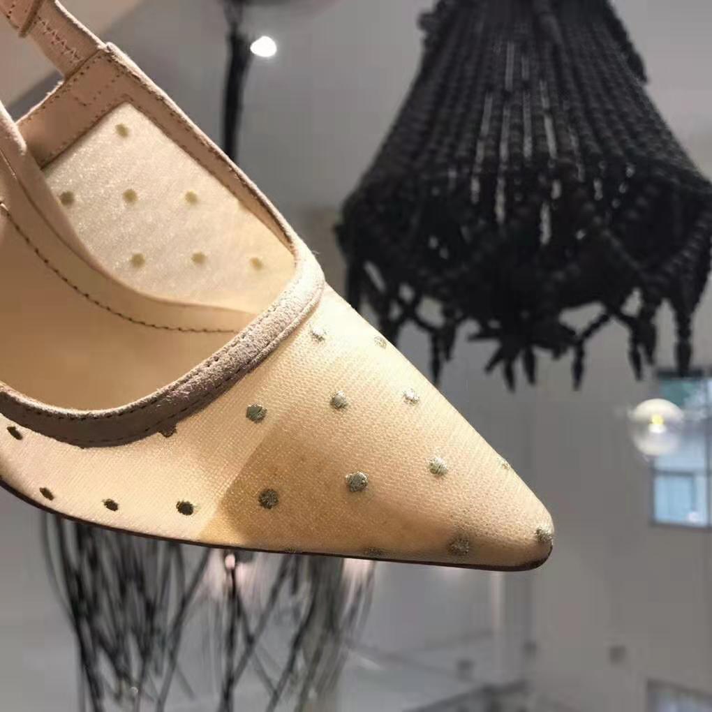 Dior Women J’adior Plumetis Slingback Pump Strass 10cm Heel-Sandy - image 8