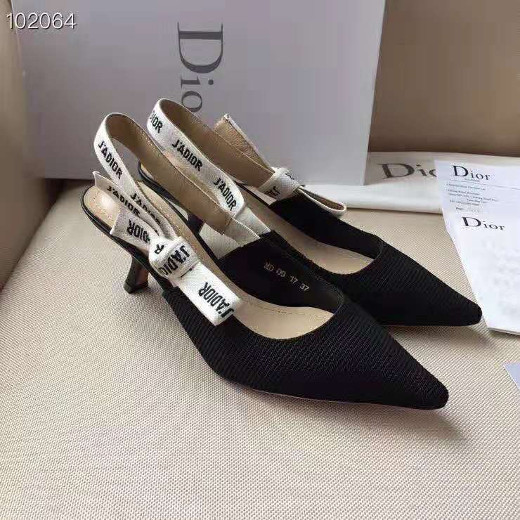 Dior Women J’adior Pump in Technical Canvas in 6.5 cm Heel-Black - image 4