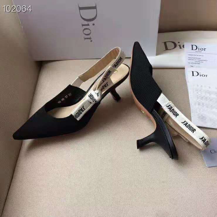 Dior Women J’adior Pump in Technical Canvas in 6.5 cm Heel-Black - image 5