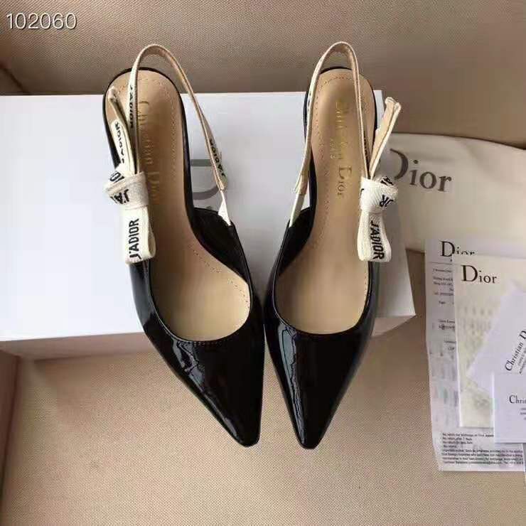 Dior Women J’adior Slingback Black Patent Calfskin Leather 6.5 cm Heel - image 4