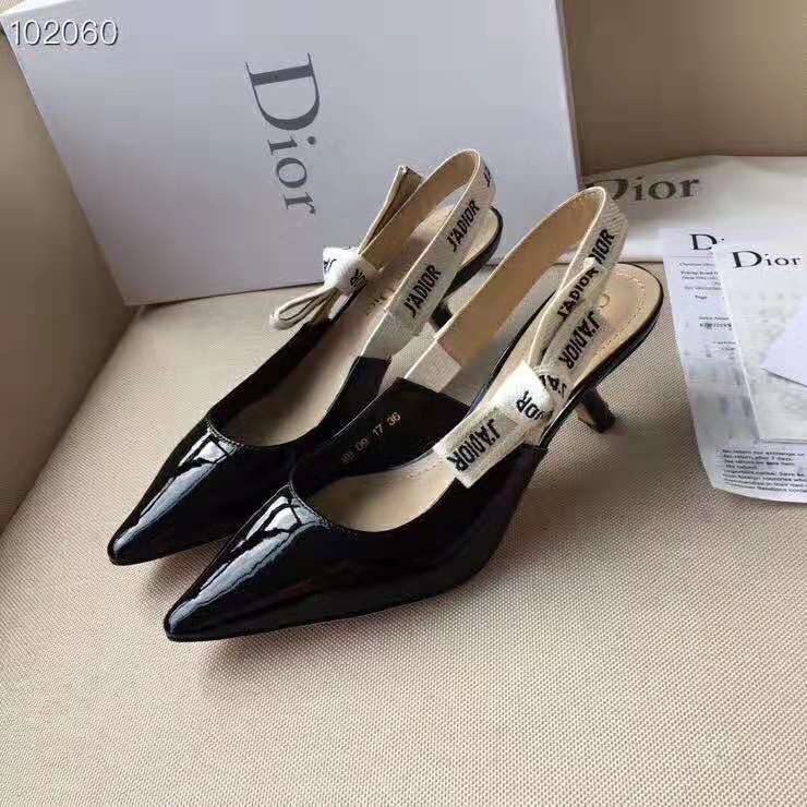Dior Women J’adior Slingback Black Patent Calfskin Leather 6.5 cm Heel - image 5