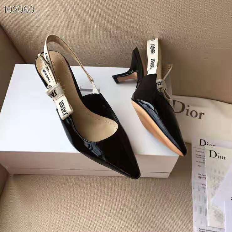 Dior Women J’adior Slingback Black Patent Calfskin Leather 6.5 cm Heel - image 8