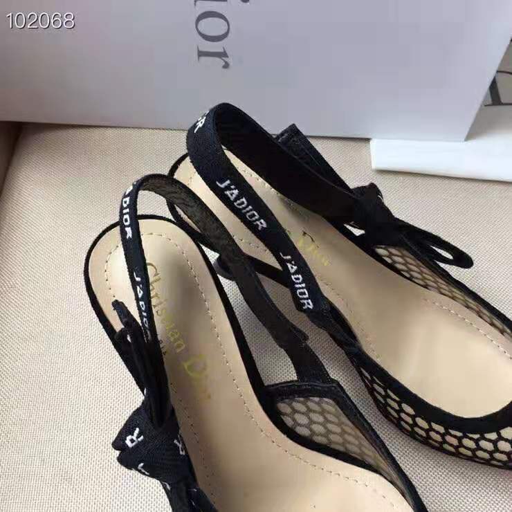 Dior Women J’adior Slingback in Mesh in 6.5 cm Heel-Black - image 9