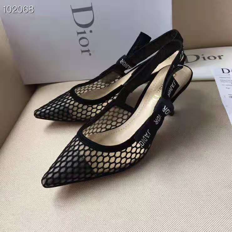 Dior Women J’adior Slingback in Mesh in 6.5 cm Heel-Black - image 6
