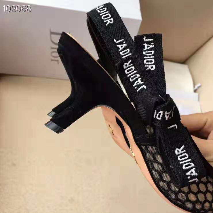 Dior Women J’adior Slingback in Mesh in 6.5 cm Heel-Black - image 10