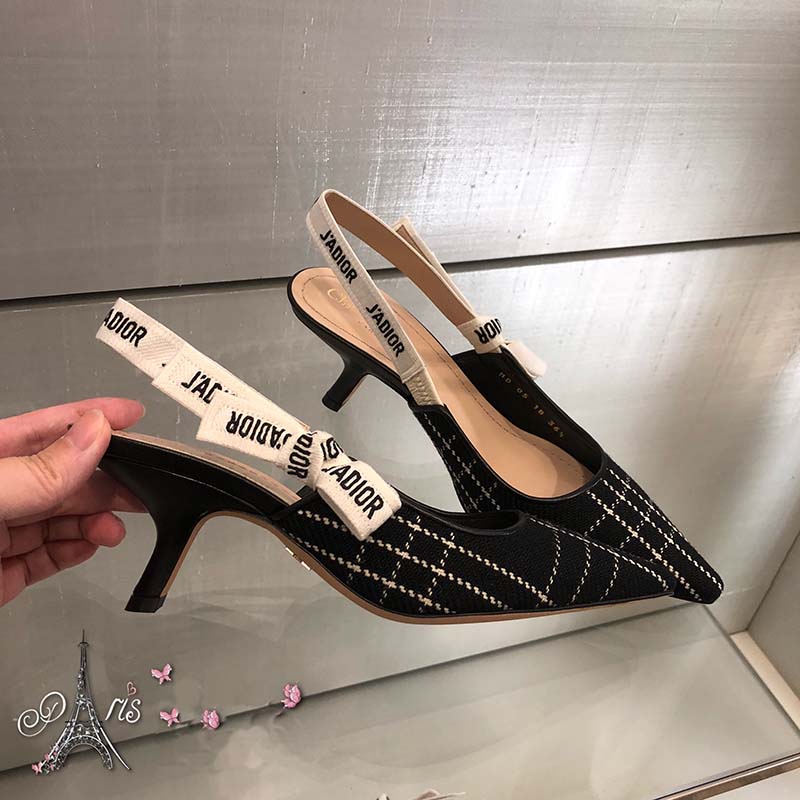 Dior Women J’adior Tartan Wool High-Heeled Shoe 65mm Heel - image 4