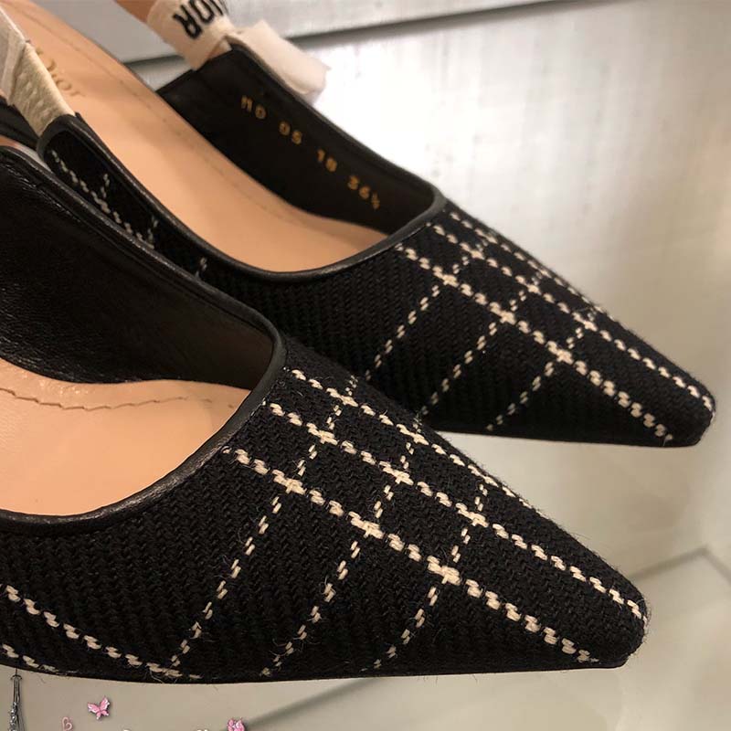 Dior Women J’adior Tartan Wool High-Heeled Shoe 65mm Heel - image 8
