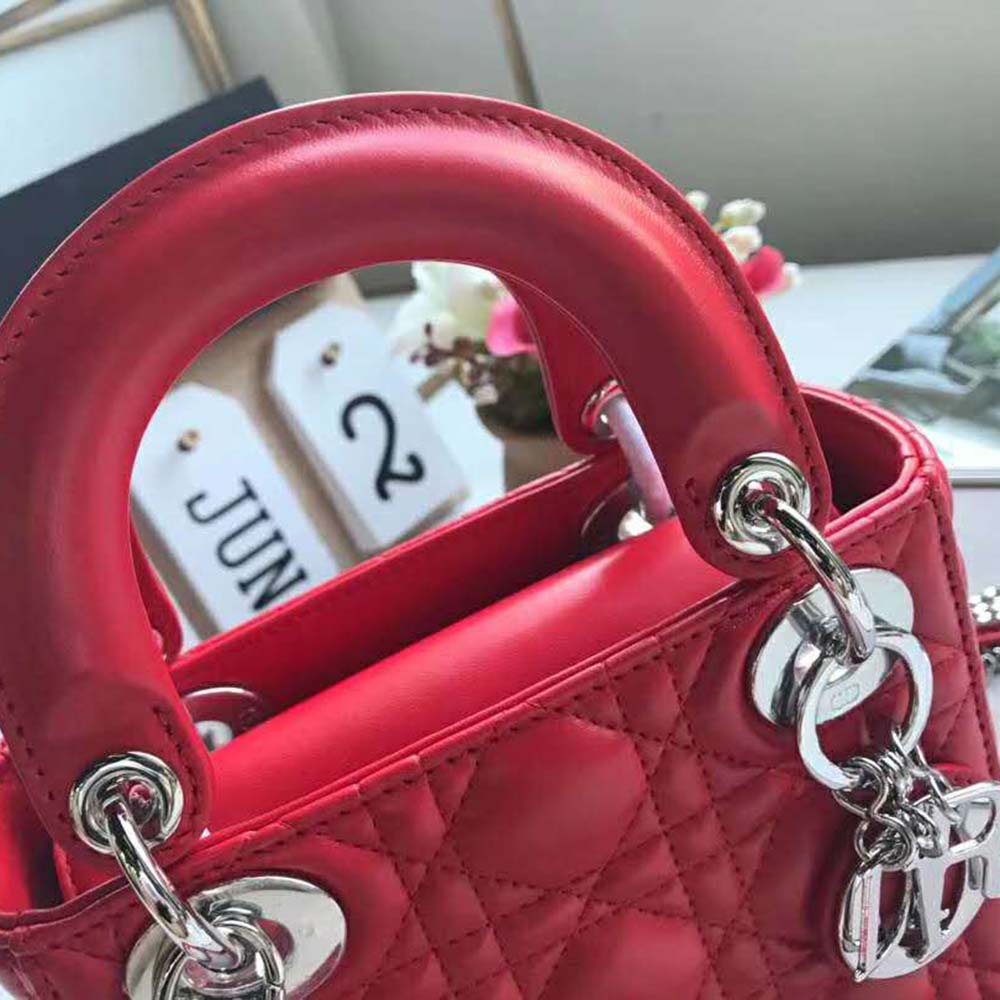 Dior Women MY ABCDIOR Lambskin Bag-Red - image 7