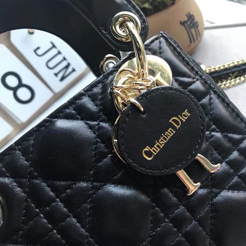 Dior Women MY ABCDIOR Lambskin Personalize Bag-Black - image 5