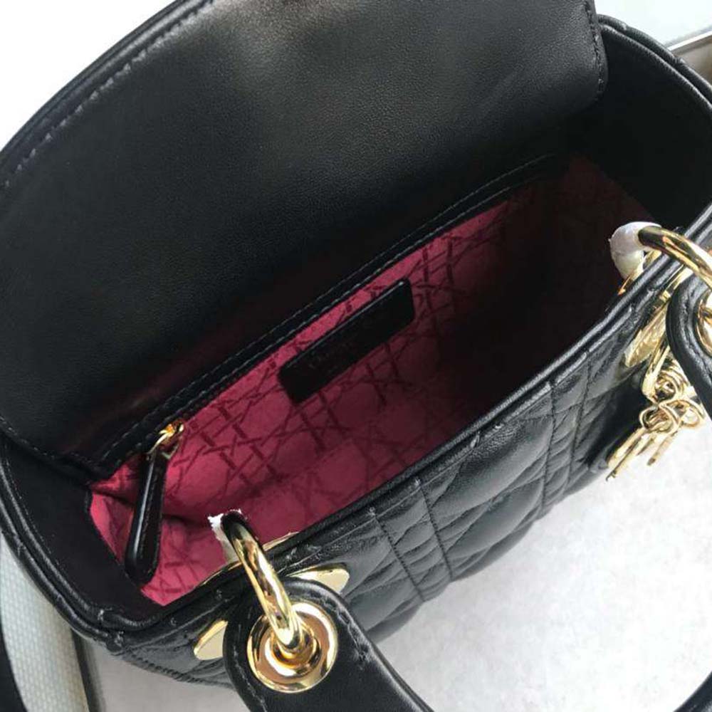 Dior Women MY ABCDIOR Lambskin Personalize Bag-Black - image 4