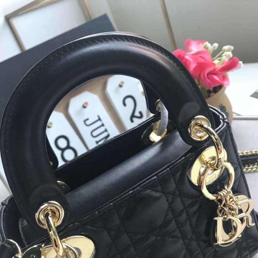 Dior Women MY ABCDIOR Lambskin Personalize Bag-Black - image 7