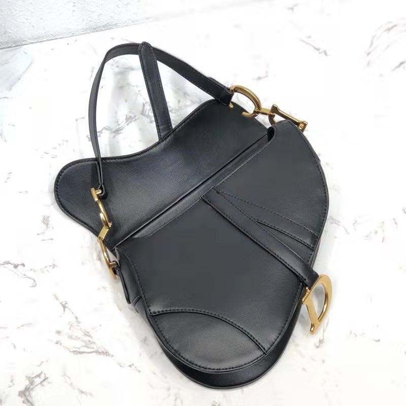 Dior Women Mini Saddle Bag in Black Calfskin - image 6