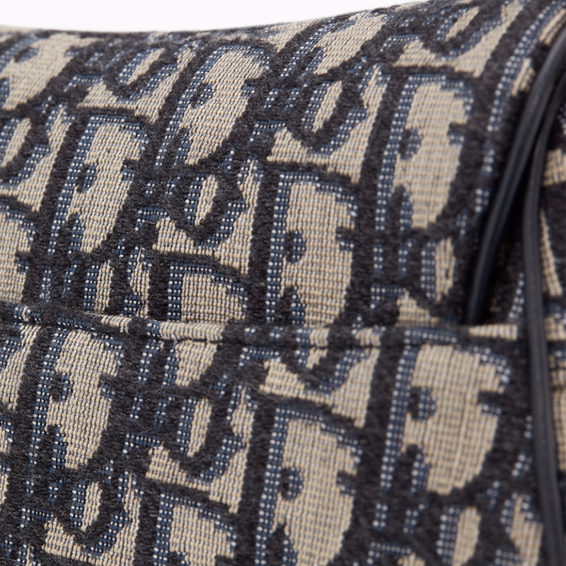 Dior Women Mini Saddle Bag in Blue Canvas - image 5