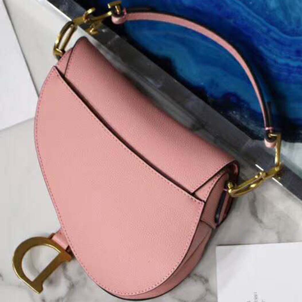 Dior Women Mini Saddle Bag in Calfskin-Pink - image 5