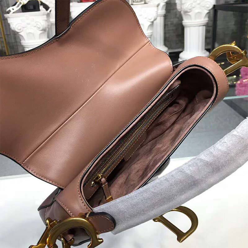 Dior Women Saddle Bag in Pink Calfskin - image 5