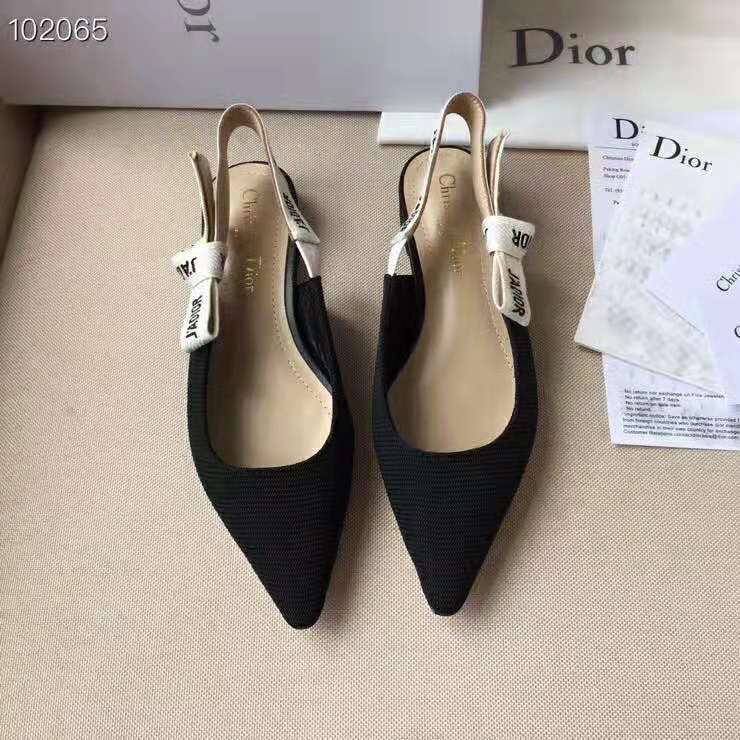 Dior Women Miss J’adior Ballerina in Black Technical Canvas in 1cm Heel - image 6